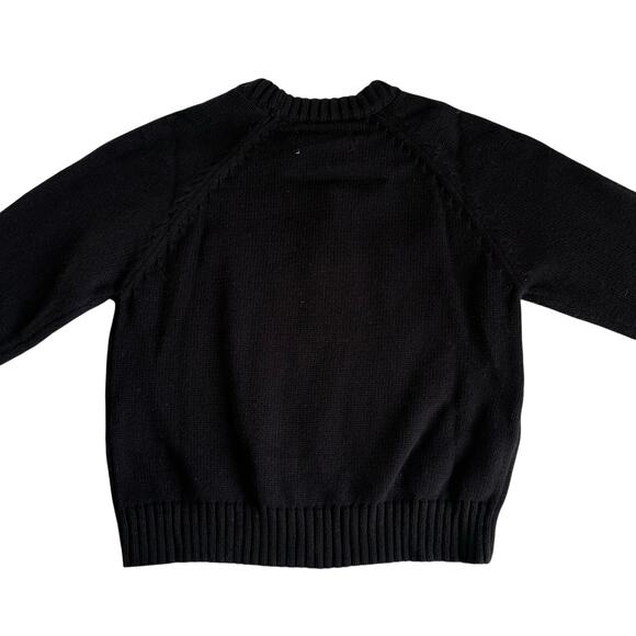 Honor The Gift Kids Panther Mascot Black & Red Crewneck Knit Sweater Size 3-4 - Picture 6 of 6